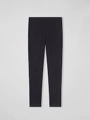 LK Bennett Black Slim Crepe Evan Cut Trousers - Image 4 of 4