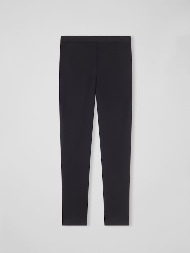 LK Bennett Black Slim Crepe Evan Cut Trousers - Image 4 of 4