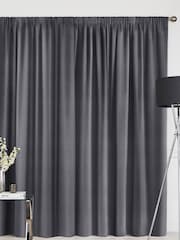 Charcoal Grey Black Soho Made To Measure Curtains - Image 2 of 8