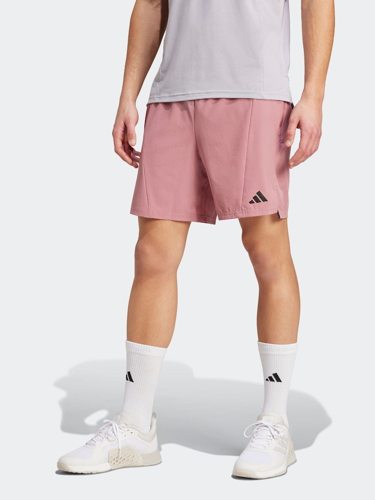 Roz - Pantaloni scurți adidas concepute pentru antrenament - Imaginea 1 din 1
