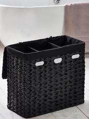 Black Hepworth Wicker Sorter Laundry - Image 3 of 7