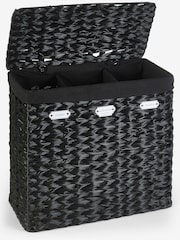 Black Hepworth Wicker Sorter Laundry - Image 6 of 7