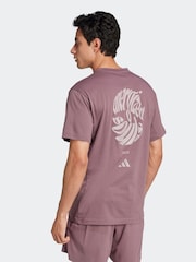 adidas Purple Yoga T-Shirt - Image 2 of 7