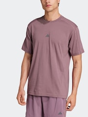 adidas Purple Yoga T-Shirt - Image 3 of 7