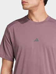 adidas Purple Yoga T-Shirt - Image 5 of 7