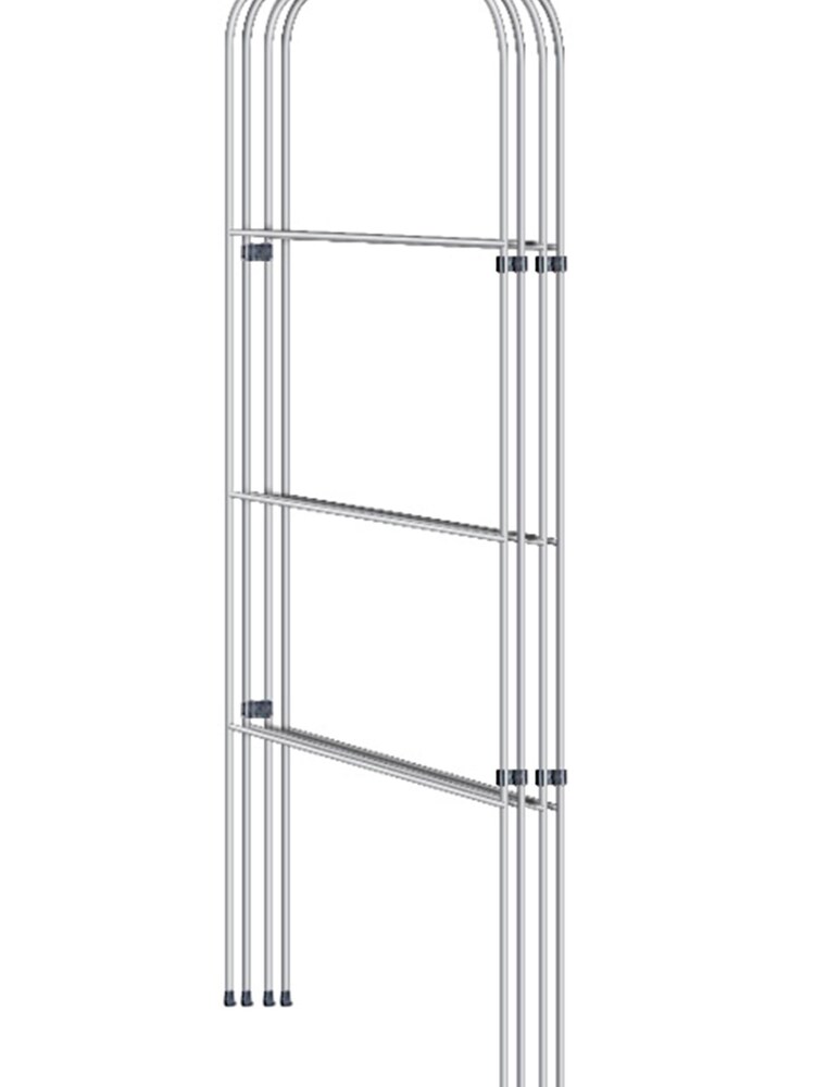 Our House Grey 4 Panel Gate Folding Airer - Image 4 of 4