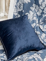 Laura Ashley Midnight Blue Square Nigella Cushion - Image 1 of 4