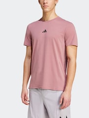 adidas Pink Designed for Training Workout T-Shirt - Image 2 of 7