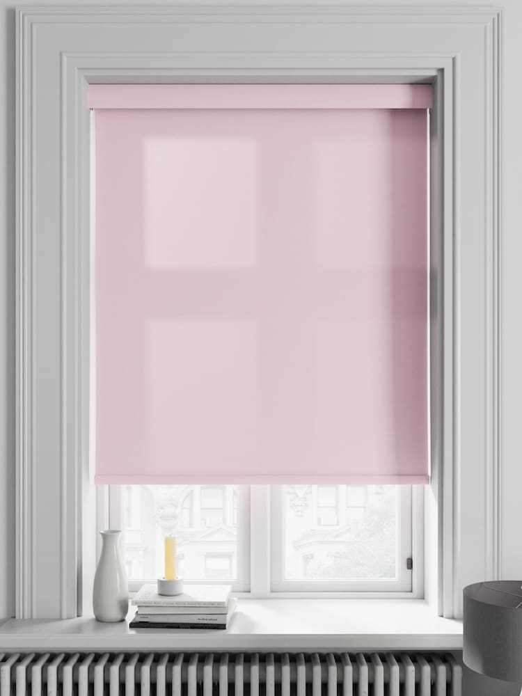 Pink Asher Made To Measure Light Filtering Roller Blind - Image 1 of 5