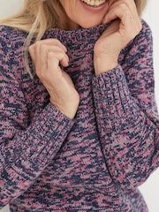FatFace Blue Fleur Crew Jumper - Image 4 of 5