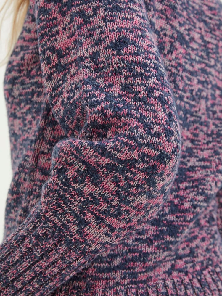 FatFace Blue Fleur Crew Jumper - Image 5 of 5