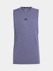 Синий - adidas Designed For Training Workout Tank Top - Изображение 7 из 7