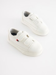 White Wide Fit (G) Strap Touch Fastening Shoes - Image 1 of 6