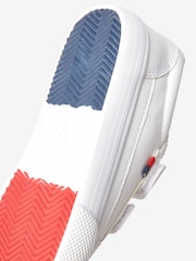 White Wide Fit (G) Strap Touch Fastening Shoes - Image 6 of 6