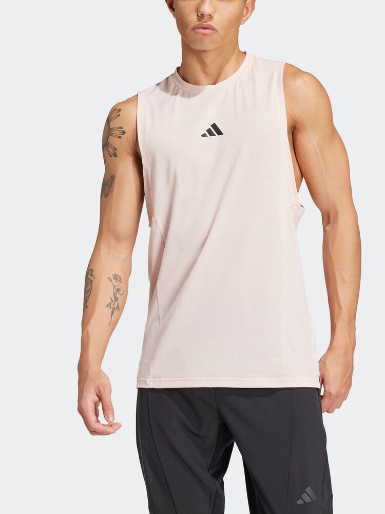 adidas Pink Designed For Training Workout Tank Top - Image 2 of 7