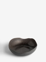 Black Extra Large Reactive Glaze Decorative Bowl - Image 2 of 3