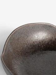 Black Extra Large Reactive Glaze Decorative Bowl - Image 3 of 3