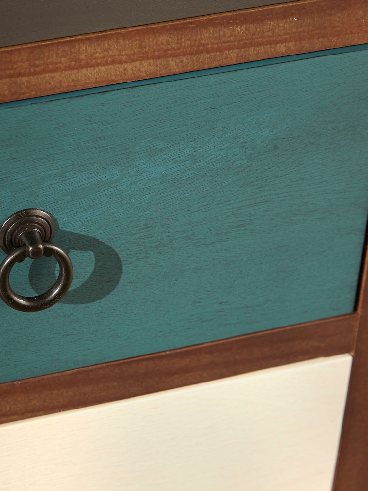 Pacific Multi Pine Wood 3 Drawer Bedside Table - Image 2 of 3