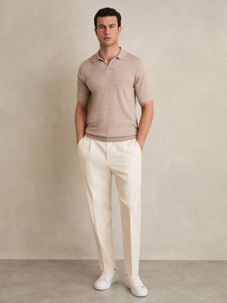 Crudo - Pantalones holgados con cordón ajustable y dobladillo Brighton de Reiss - Imagen 1 de 6 Crudo - Pantalones holgados con cordón ajustable y dobladillo Brighton de Reiss - Imagen 1 de 6
