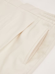 Reiss Ecru Brighton Relaxed Drawstring Trousers with Turn-Ups - Image 6 of 6