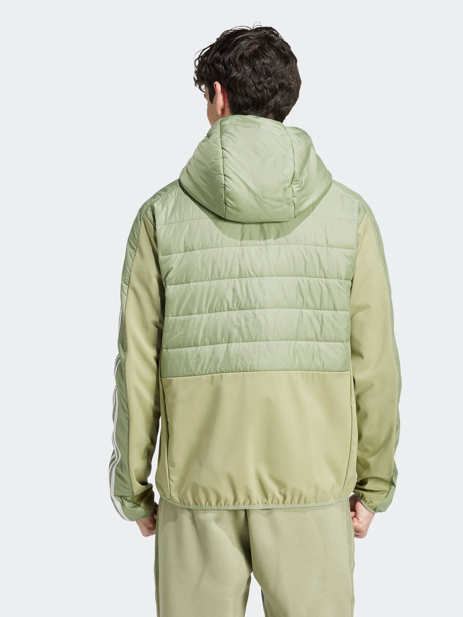 Adidas men's insulated hooded puffer jacket discount