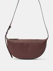 Accessorize Brown Leather Sling Crossbody Bag - Image 2 of 3