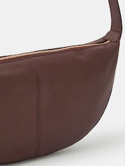 Accessorize Brown Leather Sling Crossbody Bag - Image 3 of 3