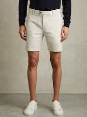 Reiss Chalk Wicket S Short Length Casual Chino Shorts - Image 3 of 6