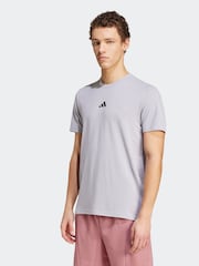 adidas Grey Designed for Training Workout T-Shirt - Image 1 of 7