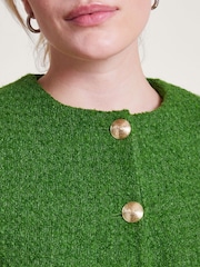 Monsoon Green Maya Tweed Crop Jacket - Image 5 of 6
