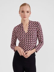 Preto - Blusa estampada Hobbs Aimee - Imagem 1 de 4