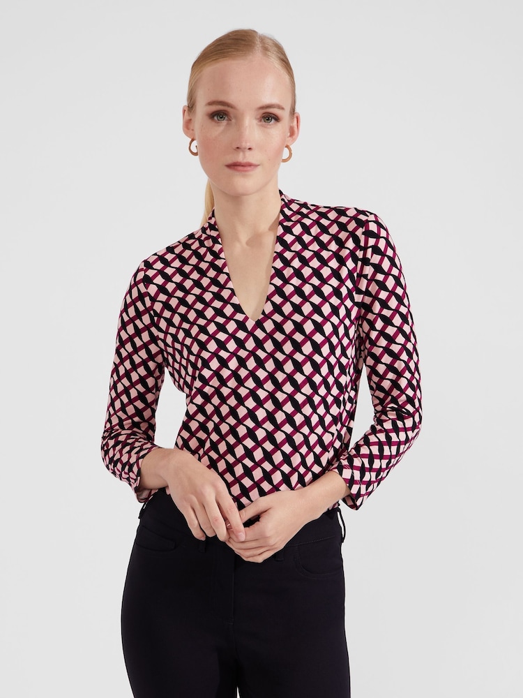 Preto - Blusa estampada Hobbs Aimee - Imagem 1 de 4