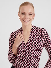 Preto - Blusa estampada Hobbs Aimee - Imagem 3 de 4