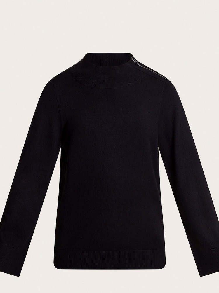 Monsoon Zola Zip Neck Jumper - Image 5 of 5