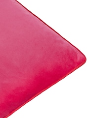 Furn Pink/Red Meridian Velvet 55 x 55cm Cushion Cover - Image 4 of 7