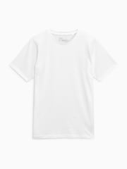 Wit - Normale Pasvorm - Essentieel katoenen T-shirt met ronde hals - Image 4 of 4