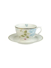 Laura Ashley Cream Heritage Collectables Cobblestone Tea Cup and Saucer - Image 1 of 4