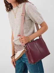 Vermelho - Bolsa transversal com alça de tecido Accessorize - Imagem 1 de 3