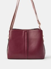 Vermelho - Bolsa transversal com alça de tecido Accessorize - Imagem 2 de 3