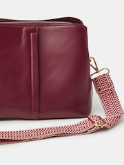 Vermelho - Bolsa transversal com alça de tecido Accessorize - Imagem 3 de 3