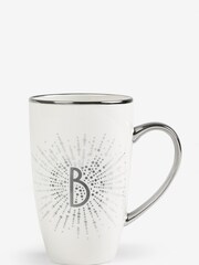 Silver Monogram Latte Mug - Image 2 of 2