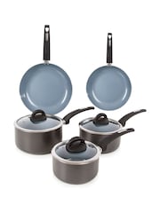 Tower 3 Piece Grey TruStone Pan Set - Image 5 of 8