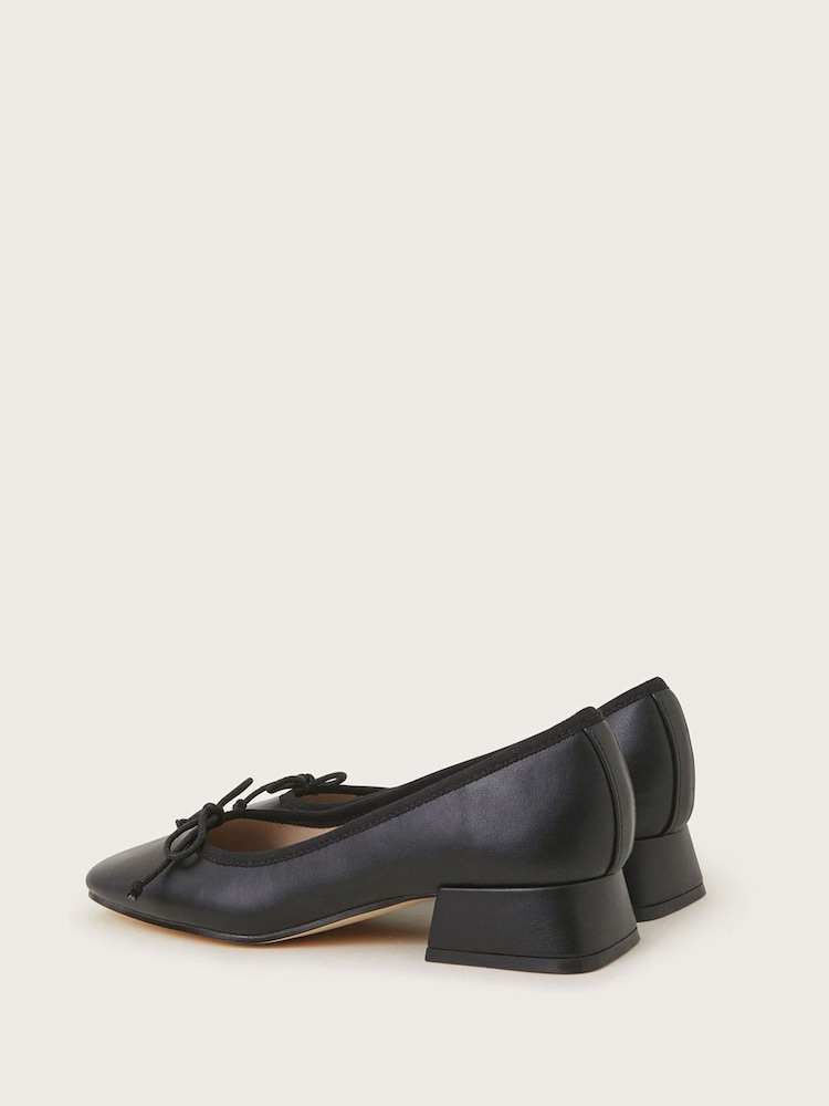 Monsoon Black Squared-Toe Block Heels - Image 3 of 3 Monsoon Black Squared-Toe Block Heels - Image 3 of 3