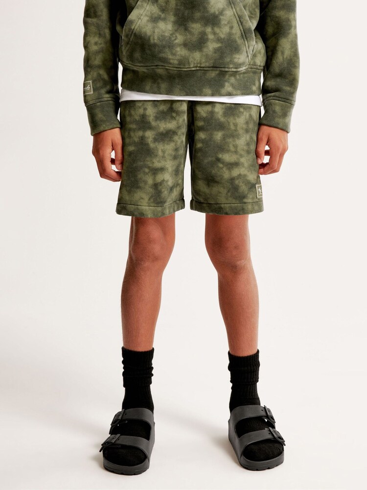 Zielone szorty dresowe Abercrombie & Fitch z efektem tie-dye - Obraz 1 z 1 Zielone szorty dresowe Abercrombie & Fitch z efektem tie-dye - Obraz 1 z 1
