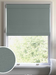 Duck Egg Blue 100% Cotton Made To Measure Roman Blinds - Image 1 of 6