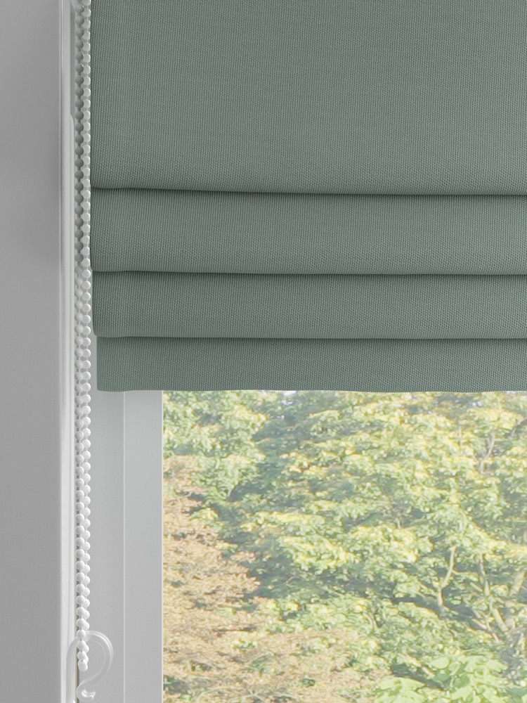 Duck Egg Blue 100% Cotton Made To Measure Roman Blinds - Image 2 of 6