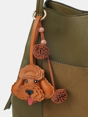 Accessorize Brown Dog Bag Charm - Image 2 of 2