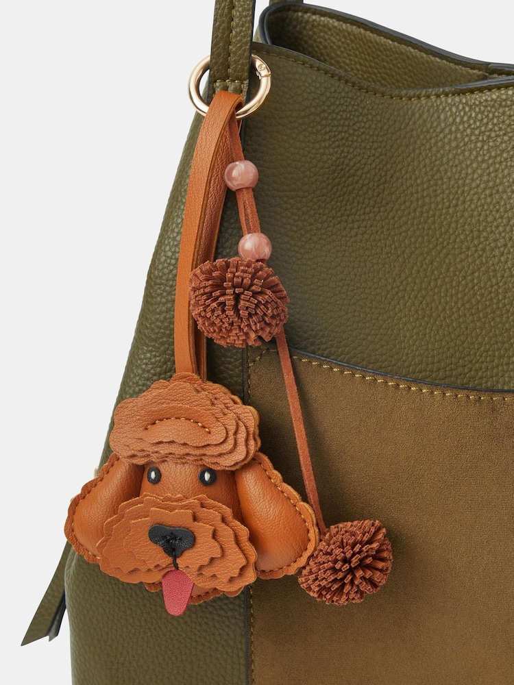 Accessorize Brown Dog Bag Charm - Image 2 of 2