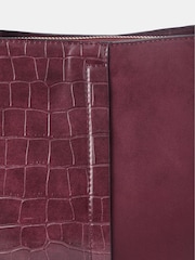 Accessorize Red Faux Croc Cross-Body Bag - Image 2 of 3