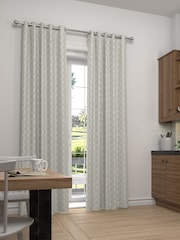 Natural/Grey Country Geo Made To Measure Curtains - Image 1 of 5